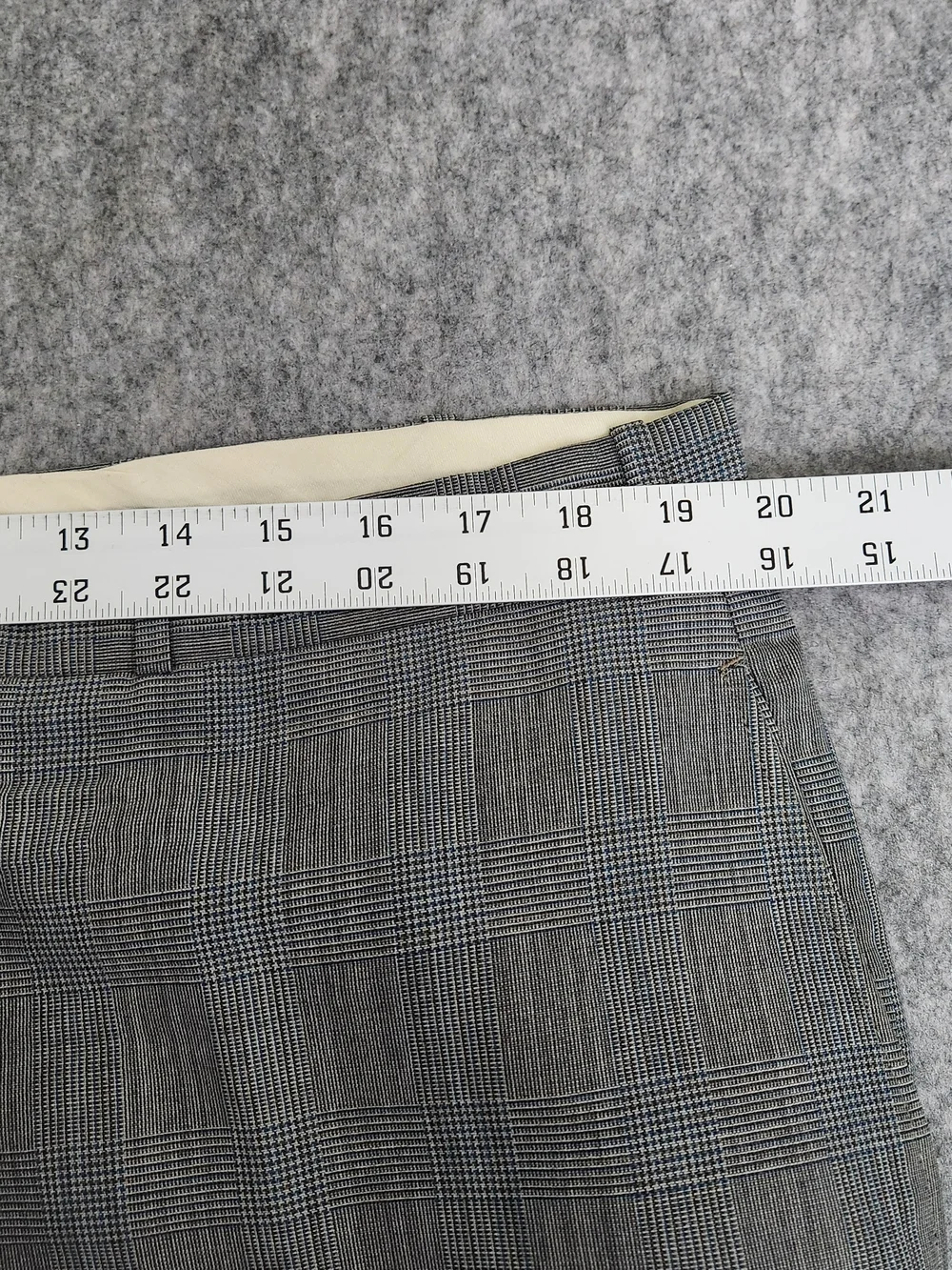 Vintage Brooks Brothers 346 Blazer Suit 44R Pants 39x28 Gray Glen Plaid Business